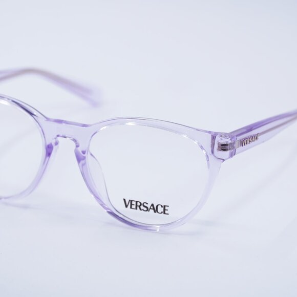 Versace Kids VK3321U 5372 Eyeglasses Pink Transparent 48mm Cat Eye Frame - Picture 7 of 11